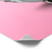 Roze dag van de dode suikerschedel poster (Hoek)