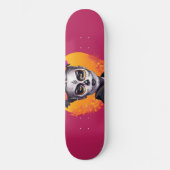 Roze dag van de dode vrouw persoonlijk skateboard (Voorkant)