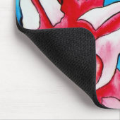 Roze dagbladbloemen muismat (Hoek)