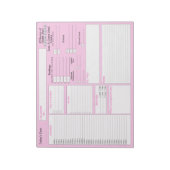Roze | Dagelijkse planner | 5 en 1 Food Journal Notitieblok (Linkerzijde)