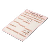 Roze Dagelijkse Planner | ADHD Productivity Planne Notitieblok (Schuin)