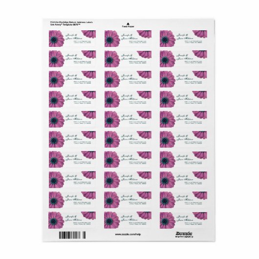  roze dagen etiket (Full Sheet)