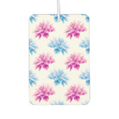 Roze dahlia, blauwe dahla, bloemmotief, bloemen luchtverfrisser (Voorkant)