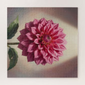 Roze Dahlia Bloem Botanisch Legpuzzel (Horizontaal)