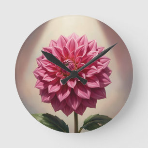 Roze Dahlia Bloem Botanisch Ronde Klok