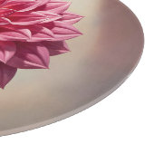 Roze Dahlia Bloem Botanisch Snijplank (Hoek)
