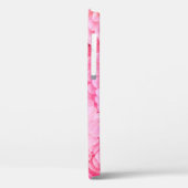 Roze dahlia bloemen achtergrond. Bovenste uitzicht Case-Mate iPhone Case (Achterkant / Links)