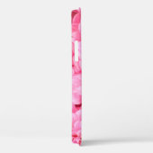 Roze dahlia bloemen achtergrond. Bovenste uitzicht Case-Mate iPhone Case (Achterkant / Rechts)