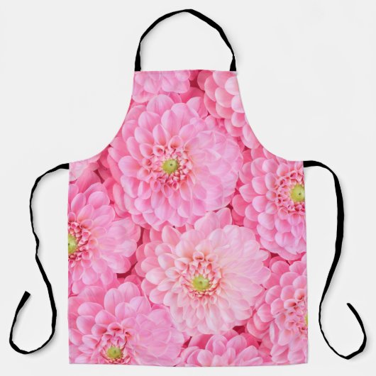 Roze dahlia bloemen achtergrond. Bovenste uitzicht Schort (Voorkant)