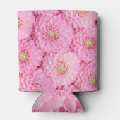 Roze Dahlia: Bloemtop Uitzicht Blikjeskoeler (Achterkant)