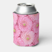 Roze Dahlia: Bloemtop Uitzicht Blikjeskoeler (Blikje Achterkant)