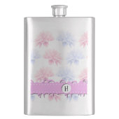 Roze Dahlia, Blue Dahlia, Flowers, Monogram Flacon (Voorkant)