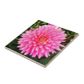 Roze Dahlia Ceramic Tile Tegeltje (Zijkant)