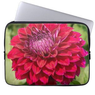 Roze Dahlia Delight: Mooie Bloemen Fotografie Laptop Sleeve