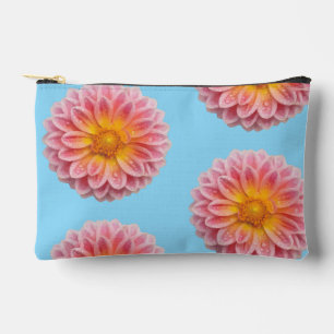 Roze Dahlia en dauwdruppels Etui