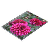 Roze Dahlia Floral Foto Notitieboek (Linkerzijde)