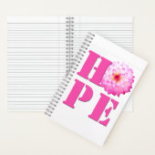Roze Dahlia Flower Photo HOPE 8x5 Notitieboek (Binnen)