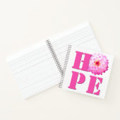 Roze Dahlia Flower Photo HOPE 8x8 Notitieboek (Binnen)