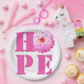 Roze Dahlia Flower Photo HOPE Paper Bord (Feest)