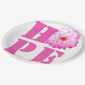 Roze Dahlia Flower Photo HOPE Paper Bord (Gekanteld)