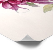 Roze Dahlia Flowers Art Print Poster (Hoek)