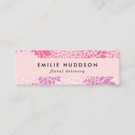 Roze Dahlia Flowers, Floristry, bloemenwinkel Mini Visitekaartje