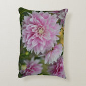Roze Dahlia Flowers op RHS Garden Wisley Accent Kussen (Achterkant (Verticaal))