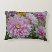 Roze Dahlia Flowers op RHS Garden Wisley Accent Kussen (Achterkant)