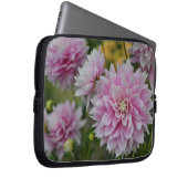 Roze Dahlia Flowers op RHS Garden Wisley Laptop Sleeve (Voorkant Rechts)