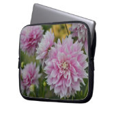 Roze Dahlia Flowers op RHS Garden Wisley Laptop Sleeve (Voorkant Links)