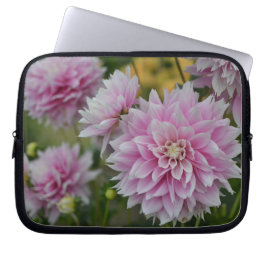 Roze Dahlia Flowers op RHS Garden Wisley Laptop Sleeve