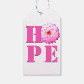 Roze Dahlia Foto HOPE Gift Label Cadeaulabel (Voorkant)