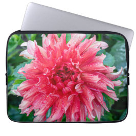 Roze Dahlia fotografie, Canadese bloem Laptop Sleeve