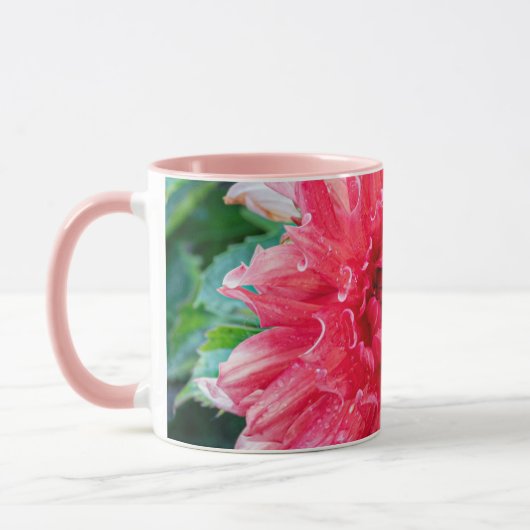 Roze Dahlia fotografie, Canadese schoonheid Mok (Links)