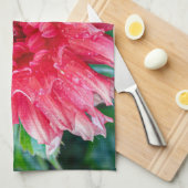Roze Dahlia fotografie, Canadese schoonheid Theedoek (Quarter Fold)