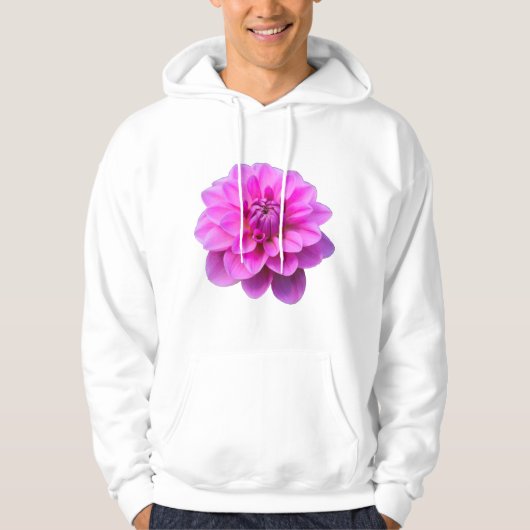 Roze Dahlia (geïsoleerd) Hoodie (Voorkant)