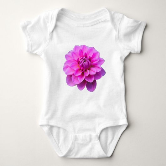 Roze Dahlia (geïsoleerd) Romper (Voorkant)