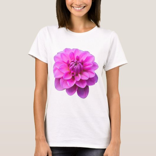 Roze Dahlia (Geïsoleerd) T-shirt (Voorkant)