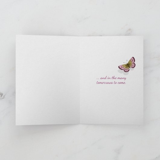 roze dahlia kaart (Binnen)