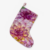 Roze dahlia kleine kerstsok (Voorkant (Hangend))