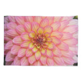 Roze dahlia kussensloop (Achterkant)