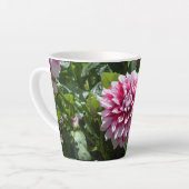 Roze Dahlia Latte Mok (Linkerhoek)