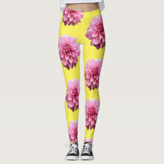 roze dahlia leggings