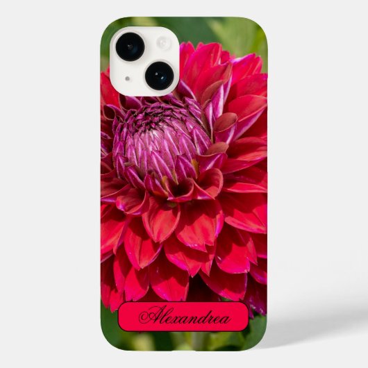 Roze Dahlia, mooie bloem fotografie Case-Mate iPhone Case (Achterkant)