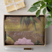 Roze Dahlia op Antiek papier voor donker afdrukken (Geschenk)