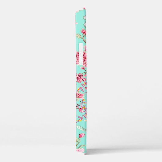 Roze dahlia op groen Case-Mate iPhone case (Achterkant / Rechts)