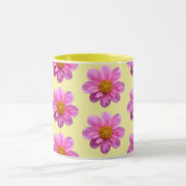 Roze Dahlia Patroon Mok (Midden)