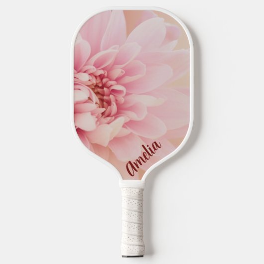   roze Dahlia Pickleball Paddle (Voorkant)