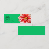 Roze Dahlia profielkaart Mini Visitekaartje (Voorkant / Achterkant)