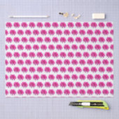 Roze Dahlia Single Elegant Bloem Herhaal Patroon Tissuepapier (Craft)